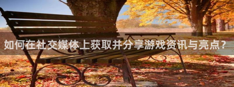 高德娱乐平台负责人：如何在社交媒体上获取并分享游戏资讯与亮点